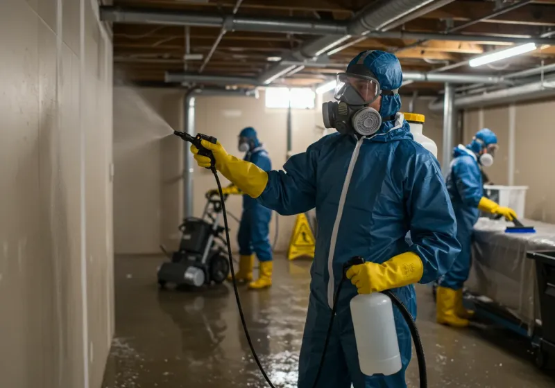 Basement Sanitization and Antimicrobial Treatment process in Baraga, MI